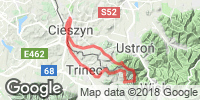 Track GPS Na Czantorię od Czeskiej strony